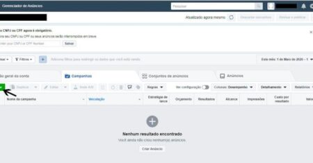 Facebook Ads para criar campanha