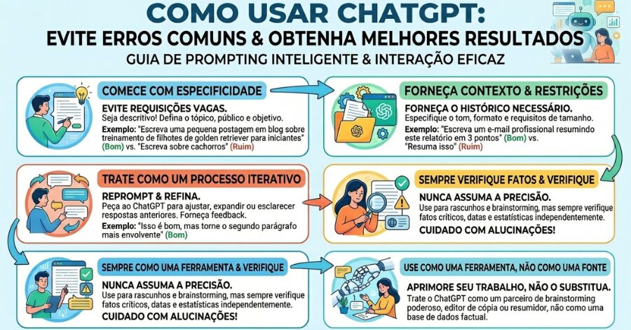 Como Usar o ChatGPT para Ganhar Dinheiro Online em 2026 (Guia Completo) 2 Como Usar o ChatGPT sem Cometer os Erros Mais Comuns