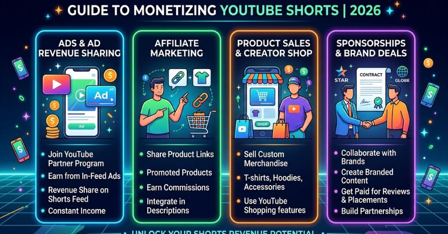 Estratégias de Monetização para YouTube Shorts em 2026