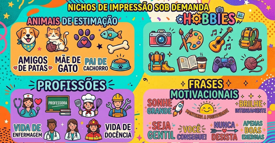 Print on Demand com Canva Brasil: Vender Produtos Sem Estoque em 2026 4 POD com Canva: Estratégia de Nichos para Iniciantes