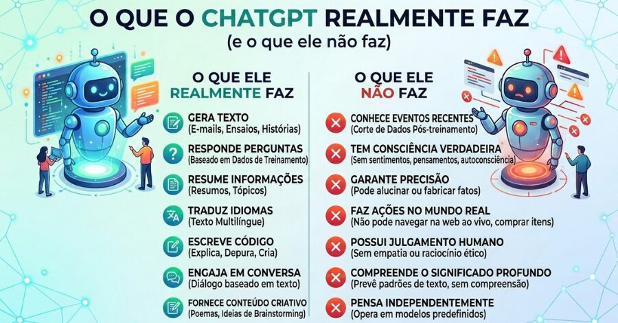 Como Usar o ChatGPT para Ganhar Dinheiro Online em 2026 (Guia Completo) 1 O Que o ChatGPT Realmente Faz (e o Que Não Faz)