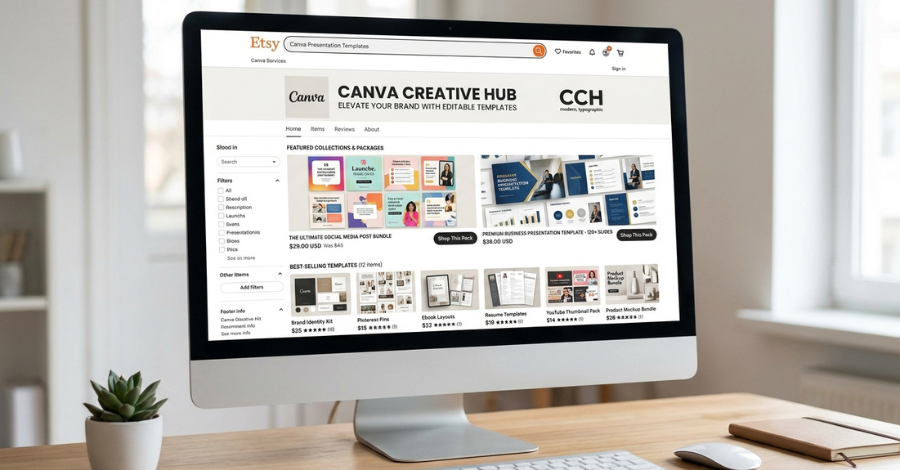 Como Ganhar Dinheiro com o Canva em 2026: 7 Formas Comprovadas 1 Vender Templates no Canva Marketplace e no Etsy