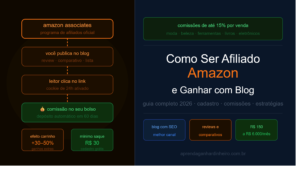 Como Ser Afiliado Amazon e Ganhar Dinheiro com Blog em 2026 (Guia Completo)
