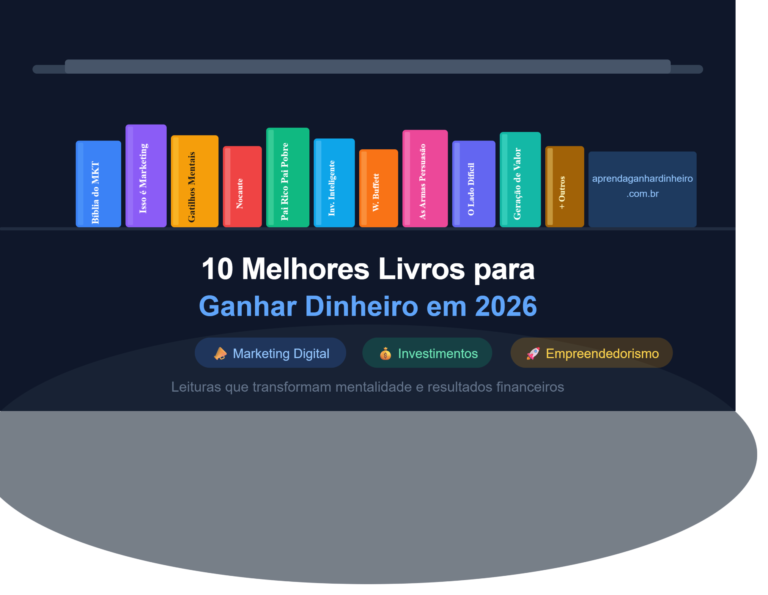 10 Melhores Livros de Marketing Digital, Investimentos e Empreendedorismo para Ganhar Dinheiro em 2026