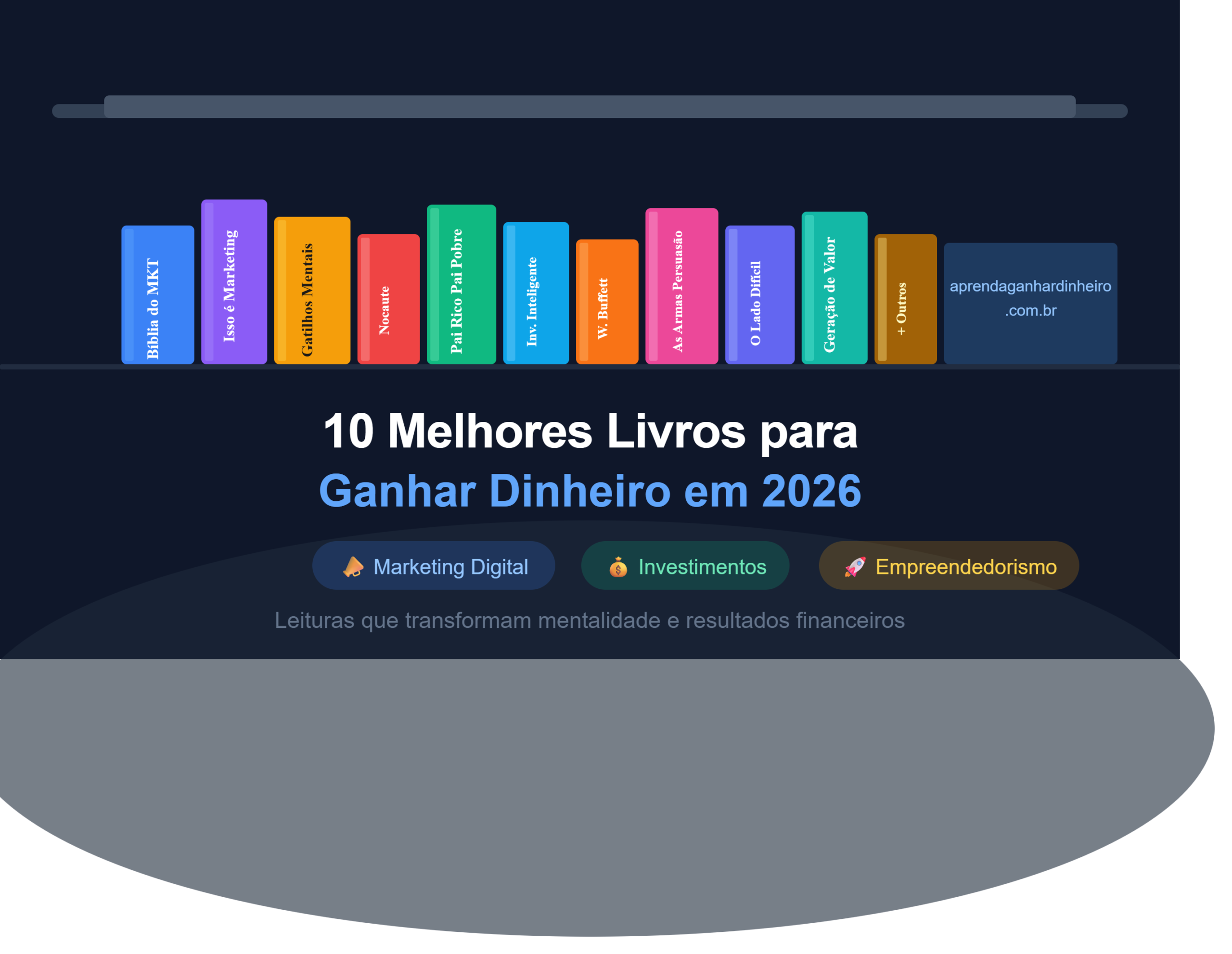 10 Melhores Livros de Marketing Digital, Investimentos e Empreendedorismo para Ganhar Dinheiro em 2026