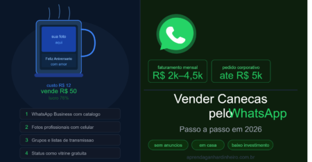 Como Vender Canecas Personalizadas pelo WhatsApp em 2026 (Passo a Passo)